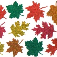 1980s Fall leaf stickers by Stickopotamus