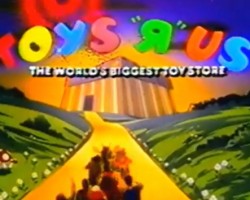 A still from a 1980s Toys R Us Commercial