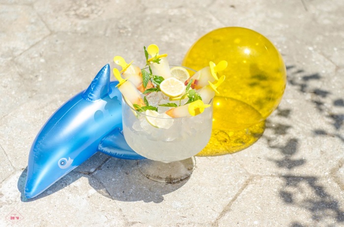 A party with pool toys