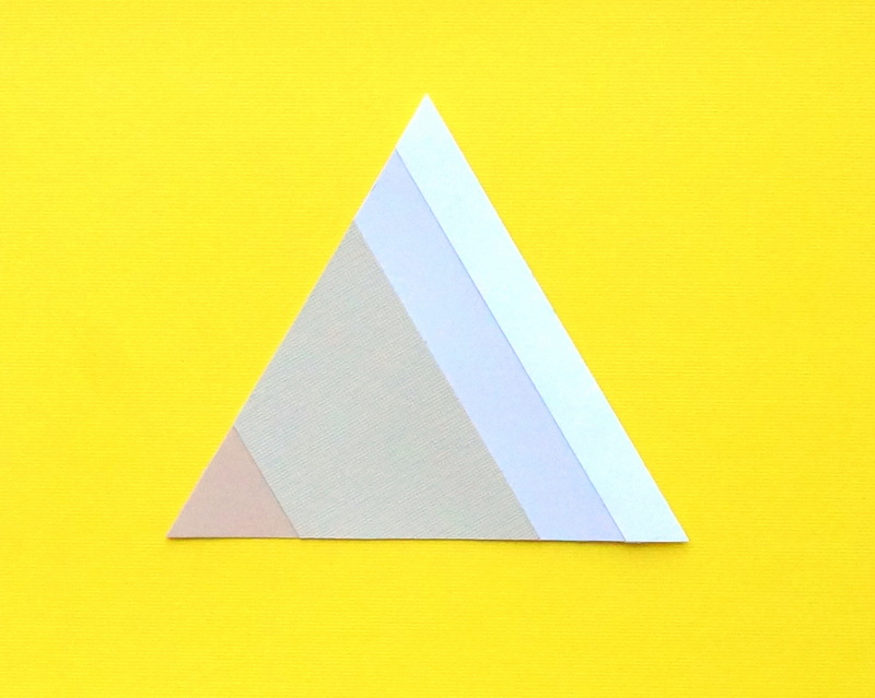 Easy DIY paper triangle art