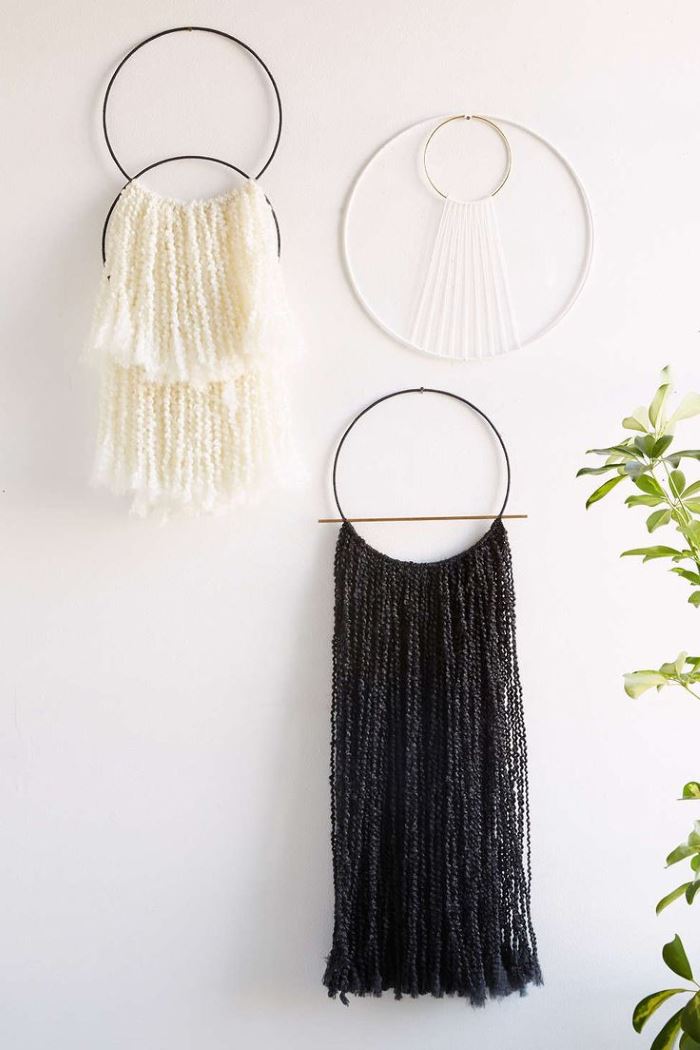 Hoop wall hangings from Urban Outfitters
