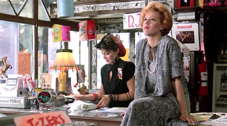 A screen shot from the 1986 film Pretty in Pink