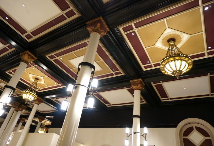 The ceiling of The Driskill Hotel in Austin, Texas
