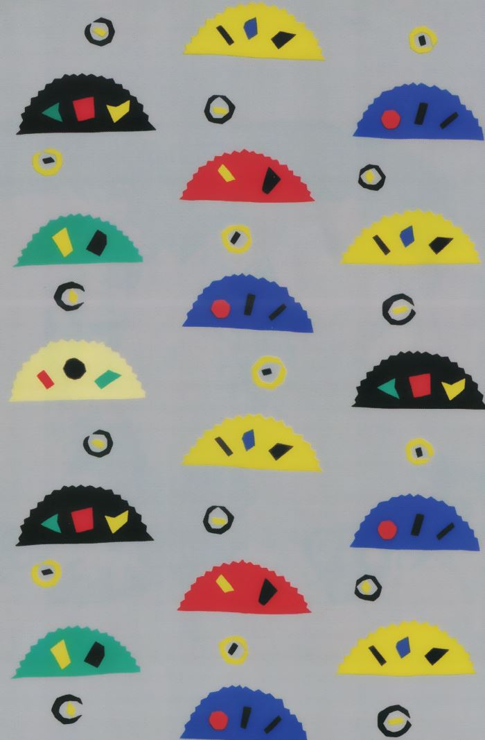 Helios, a pattern designed by Ingela Hakansson for the 1983 Megaphone collection by Tio Gruppen