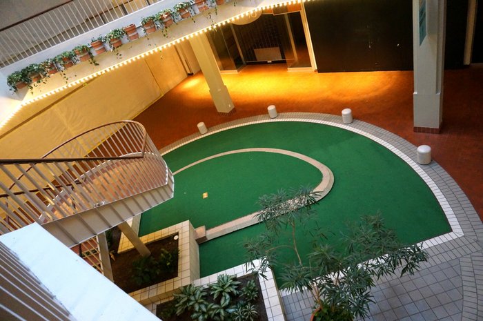 Green space at a dead mall