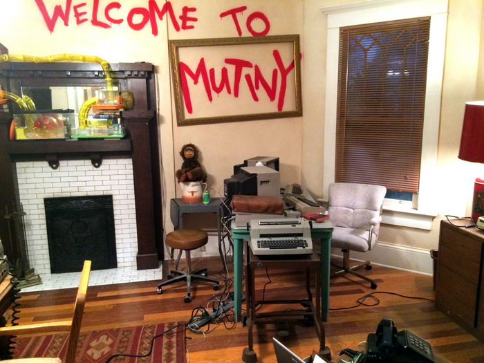 The interior of the Mutiny house