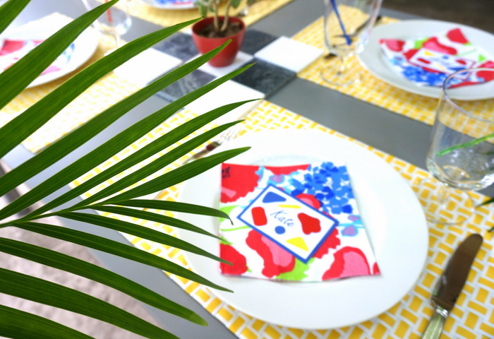 Tropical summer table