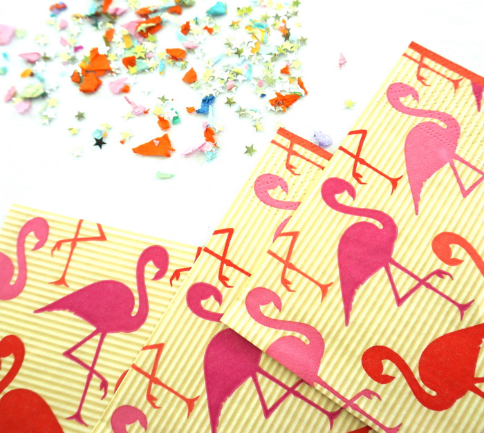 Flamingo napkins by Caspari