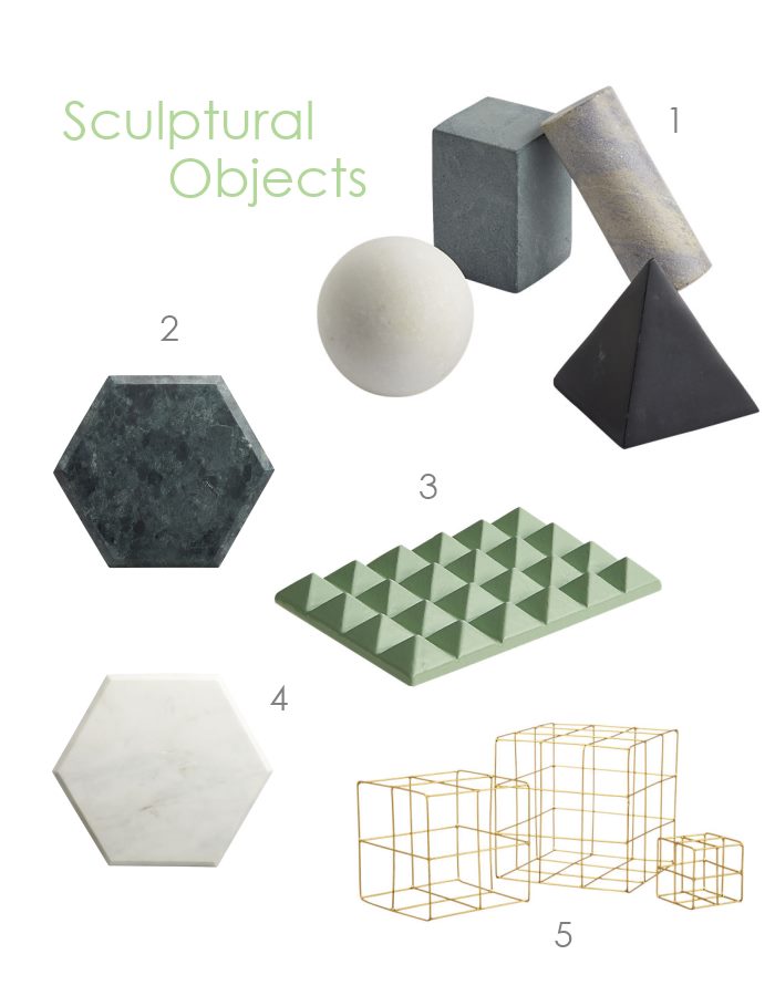 CB2 sculptural objects
