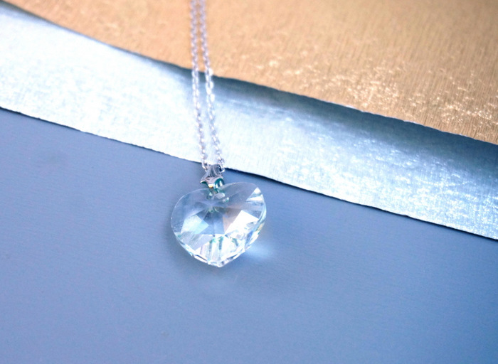 Crystal heart necklace