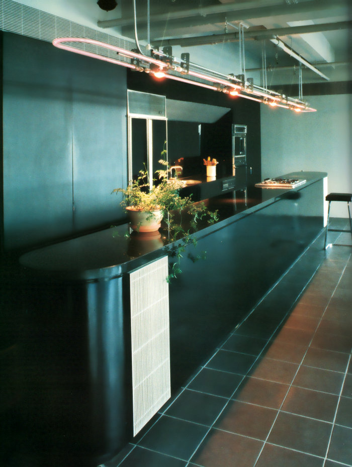 1980s loft kitchen