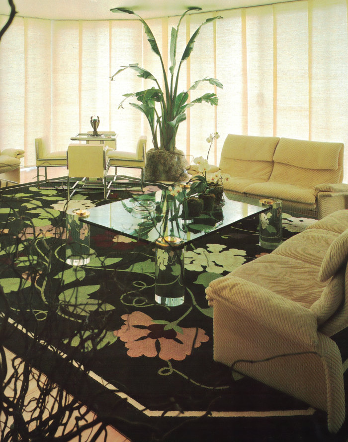 '80s Deco living room