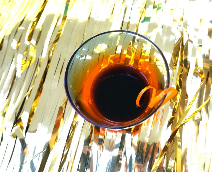 Ramazzotti in an orange glass