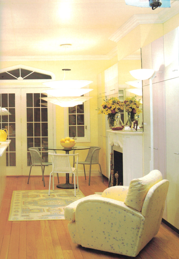'80s yellow dining room