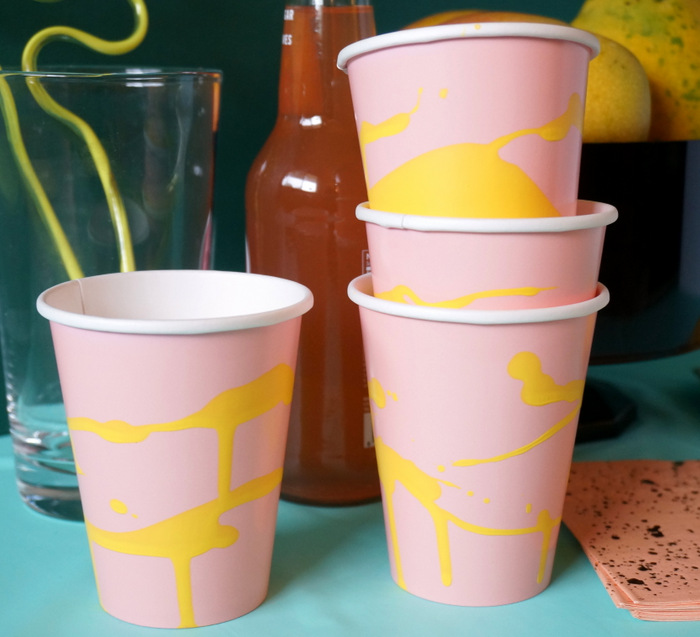 Painted party cups