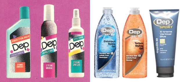 Dep hair care products then and now