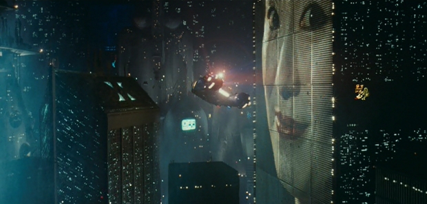 A still from the 1982 film Blade Runner, directed by Ridley Scott