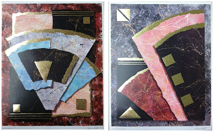 '80s abstract geometric prints from Etsy shop I Luv Belle Arte