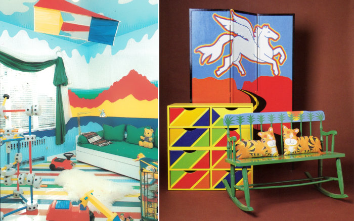 Vibrant children's room details