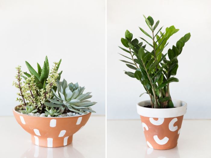 Terracotta planter DIY from Design Love Fest